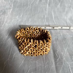 Vintage Wooden Beaded Cuff